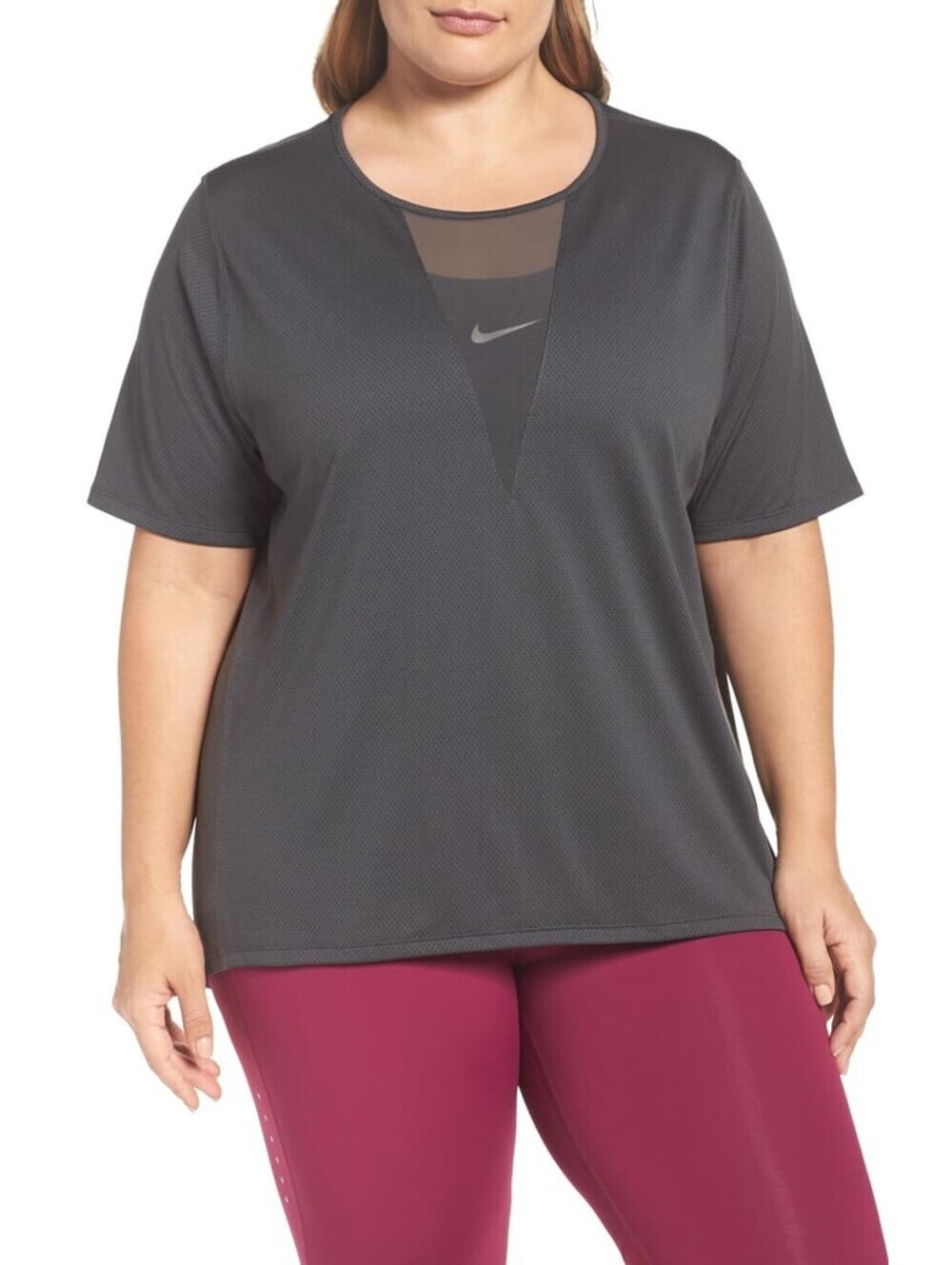 Nike Womens Plus Size Plus Size Zonal Cooling Active Tee Size 1X